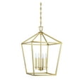 thumbnail image 2 of Savoy House 1-321-4-322 Townsend 4 Light Foyer Pendant in a Warm Brass Finish (17" W x 26" H), 2 of 5