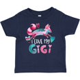 thumbnail image 3 of Inktastic I Love My Gigi Pink and Blue Fox with Hearts Boys or Girls Baby T-Shirt, 3 of 5