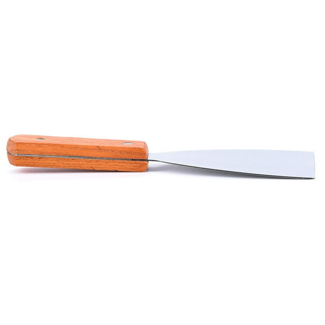 Cooking Scraper Kitchen Restaurant Stainless Steel Wooden Handle spatula cooking flipper kitchen Scraper Spatula Flipper Cooking Utensil