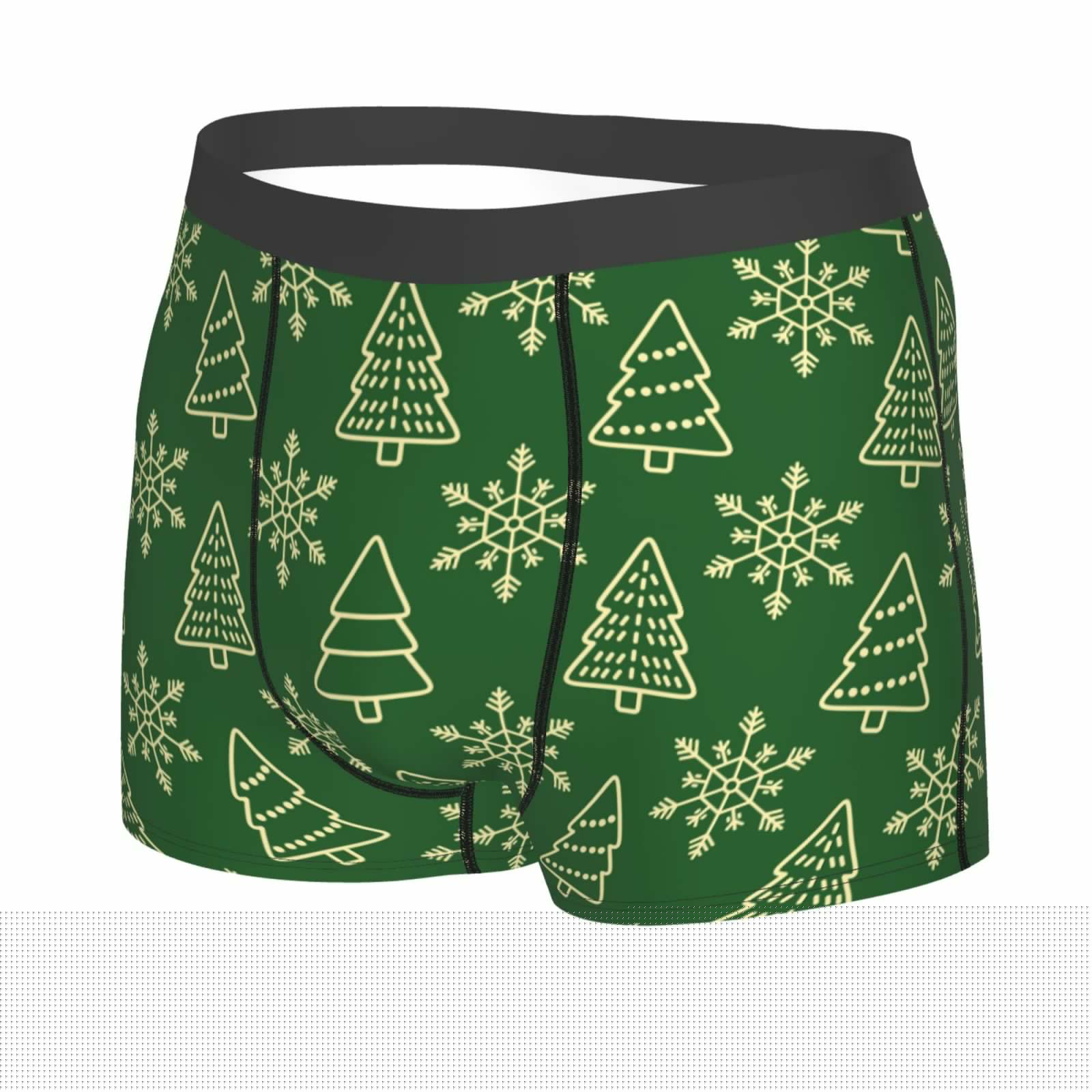 thumbnail image 2 of Junzan Christmas (2) Mens Underwear Boxer Briefs For Men’s - Medium, 2 of 9