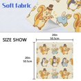 thumbnail image 2 of Iauyy Satin Napkins Set of 6- Squirrel Penguin Pizza DIY Printing Decoration Cloth Napkin- Easy Care for Home/Party, 2 of 8