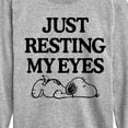 thumbnail image 3 of Peanuts - Resting My Eyes Snoopy - Toddler & Youth Long Sleeve Graphic T-Shirt, 3 of 6
