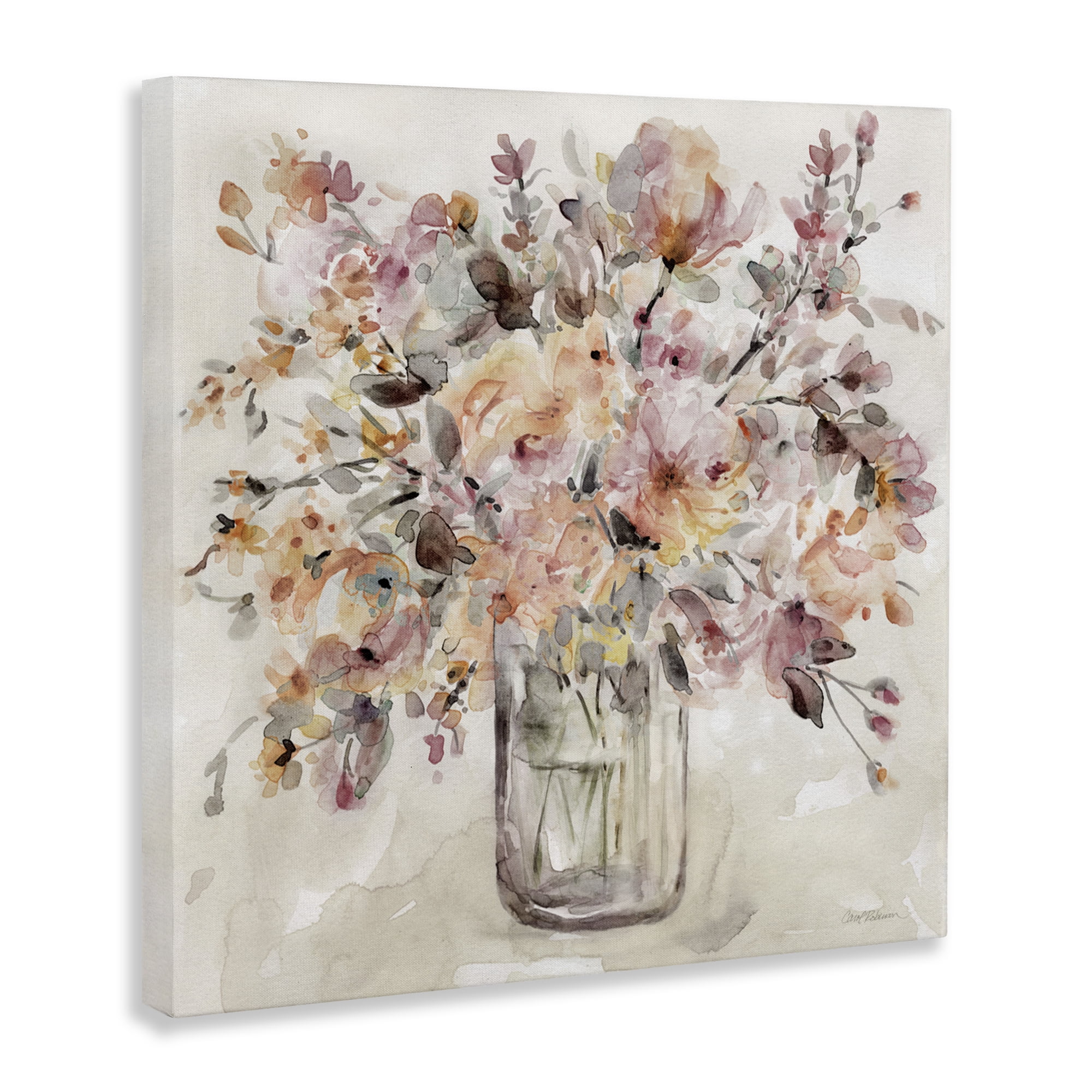 Stupell Industries Fluid Petals Watercolor Bouquet Canvas Wall Art, design by Carol Robinson