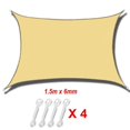 thumbnail image 3 of Al aire libre Anti-uv Sun Shade Sail Rectángulo/triángulo Impermeable Jardín Patio Toldo Resistente a la intemperie Durable Patio trasero Toldo Durable Sun Shade Cov, 3 of 5