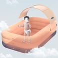 thumbnail image 4 of Piscina inflable Piscina inflable automática, piscina inflable resistente al sol, balsa flotante, toldo extraíble para fiesta de agua en el patio trasero al aire libre 1 1, 4 of 5