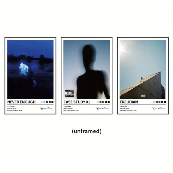 3pcs/set Daniel Caesar music canvas poster, music album cover painting, hanging scroll canvas wall, bedroom, office, living room, cafe, bar, wall decoration, home and dorm decoration, unframed