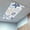 Blue Khaki, variant on Red Teal Starfish Coastal Fluorescent Light Covers, Summer Beach Nautical Coral Sea Magnetic Light Covers for Ceiling Lights, Fluorescent Ceiling Shade for Classroom Bedroom Office 4x2Ft x 2PCS