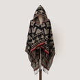 thumbnail image 3 of Cozy & Stylish Oversized Geometric Print Blanket Shawl with Tassel Wrap - Perfect for Outdoor Wind Protection!, 3 of 5
