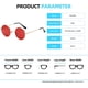 thumbnail image 4 of Gafas de sol polarizadas redondas clásicas rojas UV400 con marco de metal estilo vintage Lennon para hombres y mujeres Protección UV400 Material del marco, 4 of 5