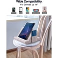 thumbnail image 3 of Support de Tablette, Coussin Doux pour Genoux, Support de Tablette pour iPad, Support de Tablette Multi-Angle pour iPads, Tablettes, Liseuses, Téléphone Intelligent, Livres et Magazines (Blanc) Blanc, 3 of 7