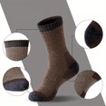thumbnail image 4 of Mikilon Absorb Sweat Socks foe Men Winter Middle Tube Socks Patchwork Color Plus Velvet and Thicken Warm Socks, 4 of 4