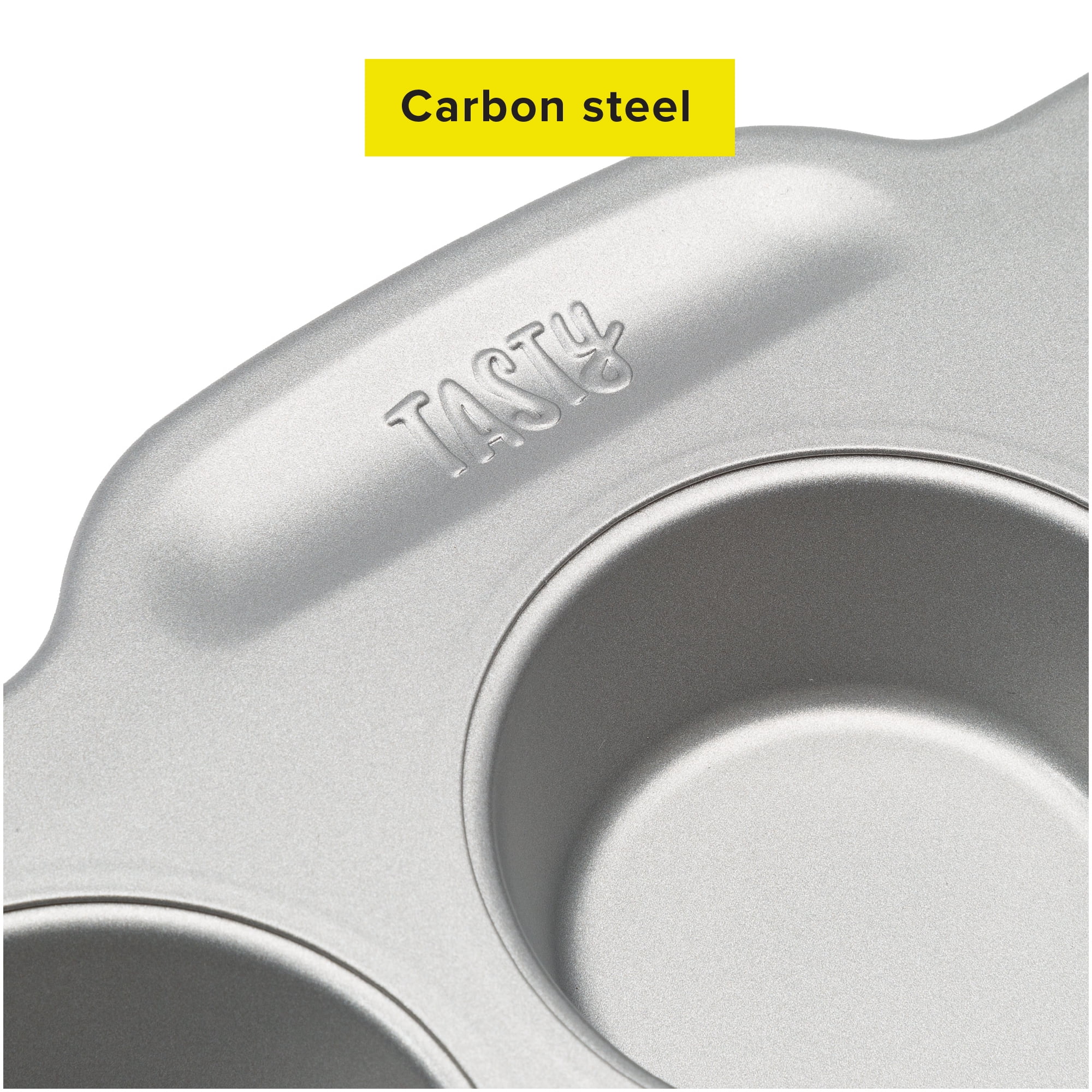 Tasty 2 Piece Carbon Steel Baking Set: 9x5 Loaf Pan and 9