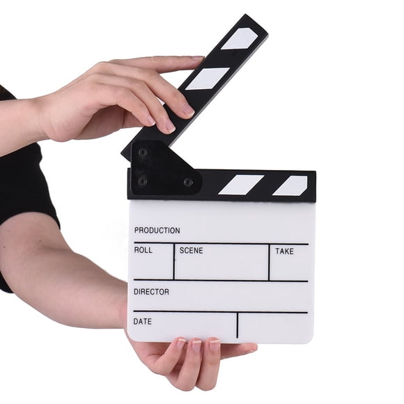 Claqueta Compacta de Acrílico Andoer para Director de Cine