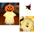thumbnail image 6 of CuiLiyq Artificial Candle Pumpkin Ghost Lamp, Flameless Candles, Spooky Halloween Pumpkin Candles, Battery Operated Lights for Halloween Theme Party Decor, 6 of 6