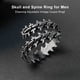thumbnail image 3 of Sonducket Aberturas Anillo Punk Joyería Ajustable Anillos Encanto Hueso Conjunto Vintage Plateado Retro Fiesta Masculina Popular Pareja Tamaño Niño Ropa, zapatos y accesorios Miscelánea Sonducket AP015210-01, 3 of 6