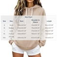 thumbnail image 3 of Jsaierl Women's Quarter Zip Hoodies Cute Solid Color Hooded Sweatshirt Lightweight Basic Pullover Cotton Jogging Long Sleeve Tops, 3 of 7