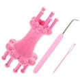 thumbnail image 6 of Raindrops 2 Sets  of Wool Crafts Knitter Plastic Knitting Machine Practical Knitting Spool Loom for Home, 6 of 8
