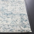 thumbnail image 3 of SAFAVIEH Berber Torvald Abstract Polyester Shag Area Rug, Ivory/Light Aqua, 8' x 8' Square, 3 of 8