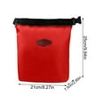thumbnail image 3 of Cool Bag Small Lunch Bag With Zip Mini Cool Box Shopping Bag Insulated Bag Picnic Bag Lunch Bag For Work School Outdoor Red, 3 of 4