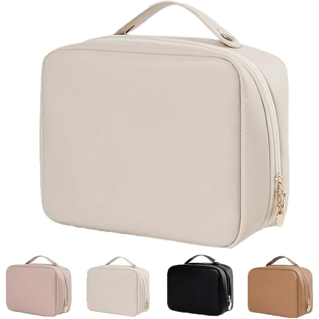 Setpatient,Set de bolsa de maquillaje de viaje para pacientes,Bolsa de cosméticos de artículos de tocador con múltiples compartimentos,Bolsa de cosméticos de artículos de tocador de múltiples comparti