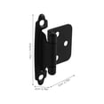 thumbnail image 2 of HEALEEP Hinge Hinge Black Steel Effortless Closing 2Pack, 2 of 8