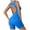 Blue, variant on Stretchy Shorts for Women High Waisted Sexy Sleeveless Yoga Jumpsuits Bodysuit Deep Scoop Neck Backless Bodycon Jumpsuits Beach Vacation Trendy 2025 S-L