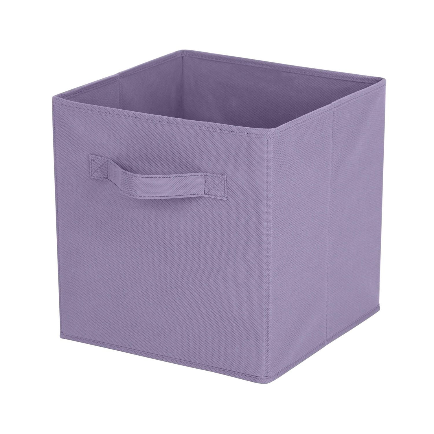 Panier de rangement en tissu Mainstays - Pliable, idéal pour la chambre d'enfant, la salle de jeux, le placard et l'organisation de la maison Taille assemblé : 26.7cmx26.7cmx27.9cm; Plusieurs couleurs en option.