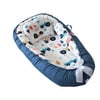 Baby Nest Bed with Pillow Toddler Foldable Washable Cotton Cradle Floral Print Nursery Carrycot