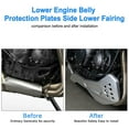 thumbnail image 4 of Lower Engine Belly Protection Plates Side Fairing For Trident 660 2021 Black, 4 of 10