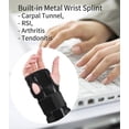 thumbnail image 3 of Carpal Tunnel Syndrome Wrist Brace Night Support. Night Wrist Splint Hand Support with Met, 3 of 5