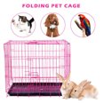 thumbnail image 2 of LOLIPPYY Folding Dog Cage Pink Pet Carrier For Indoor Use 1Pcs, 2 of 6