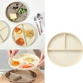 thumbnail image 2 of SIEYIO 22cm Partitioned Plate Modern Kitchenwares Dishwasher Safe Plates Divided Dinner Plate Plastic Texture for Food Meals, 2 of 17