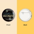 thumbnail image 4 of 9 Pcs Black Gold Vaccine Button Pins Covid-19 Vaccinated Peacock Feather Pattern For Men's/Women's Brooches or Doctors Nurses Hospitals 2-1/4 Inch Colorful, 4 of 7