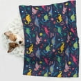 thumbnail image 6 of Yiaed Dinosaur Flowers Print Dog Blankets-Cat Blanket Washable for Couch Protection,Puppy Blanket, Soft Plush Reversible Throw Furniture Protector-Medium, 6 of 8