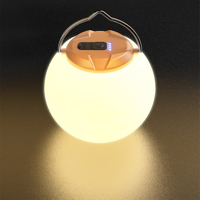 LED Camping Lantern Rechargeable | 1000 Lumen Tent Light | Portable Multi-Function Outdoor Emergency Lamp | 360° Adjustable Brightness | USB Type-C Charging | IPX44 Waterproof | White | 9.8x9.2cm
