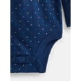 thumbnail image 3 of Wonder Nation Baby Girls Collared Bodysuit with Long Sleeves, Sizes 0-24 Months, 3 of 3