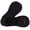 Black, variant on Hue Women's Black Cushioned Sneaker Liner Socks 1 Pair One Size