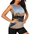 thumbnail image 2 of Hirioo Lighthouse for Women's Workout Tank Top Sleeveless Workout Tops Athletic Gym Shirts-XX-Large, 2 of 7