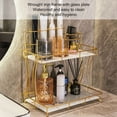 thumbnail image 4 of Countertop Storage Rack, Double Layer Waterproof Counter Organizer Shelf with Toothbrush Holder, Electric Toothbrush Organizer for Bathroom, 4 of 7