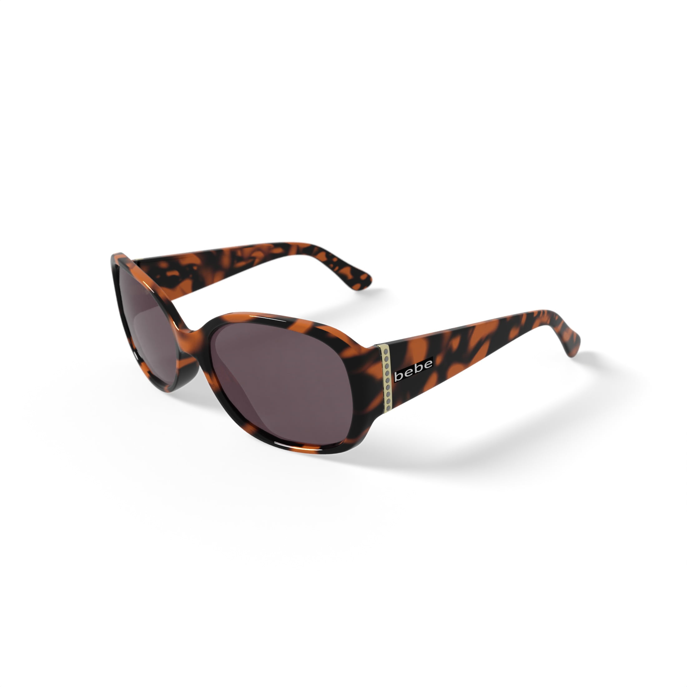 bebe Women's Rx'able Fashion Sunglasses, BBOS1001, Tortoise, 57-17-135, with Case