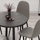 thumbnail image 2 of Mesa redonda de madera de 90cm con patas de mesa metálicas, 2 of 6