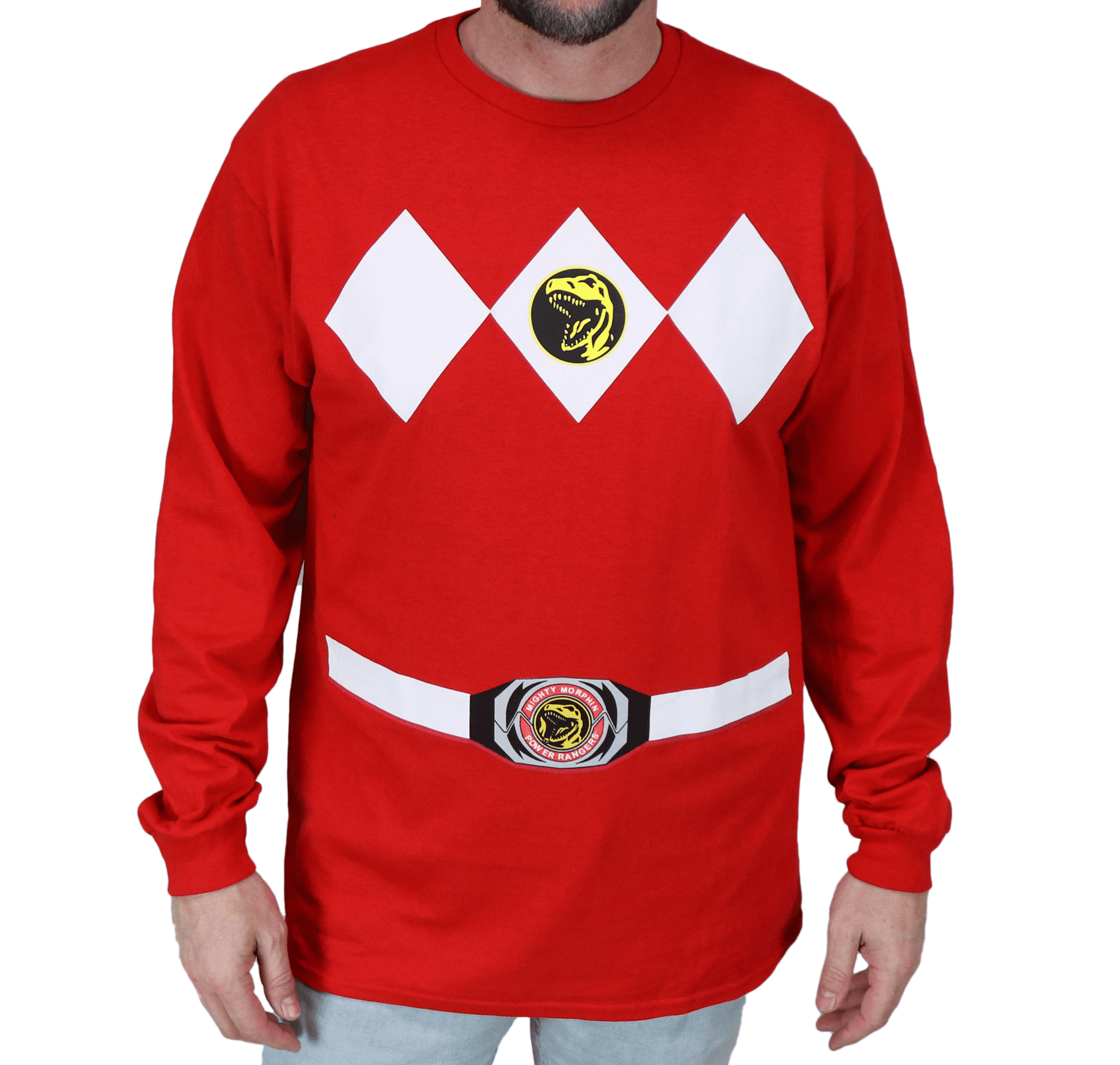 Buy Red Power Rangers Long Sleeve Shirt Online Guatemala Ubuy