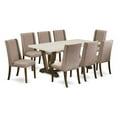 thumbnail image 2 of East West Furniture 7-Piece Modern Dining Table Set - 6 Parsons Dining Room Chairs and Rectangular Table Hardwood Structure, 2 of 6