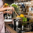 thumbnail image 4 of Kitchen Timer for Chefs with Loud Mechanical Alarm and Durable Stainless Steel Body No Batteries Needed, 4 of 6