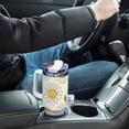 thumbnail image 7 of Daisy Flowers with Eggs 40 oz Tumbler with Handle Insulated&nbsp;Travel Mug&nbsp;Lid Straw Leak Proof Steel Vacuum Water Bottles Glasses Fits in Car Cup Holder, 7 of 7