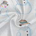 thumbnail image 2 of SKYSONIC Christmas Snowman Round Tablecloth 60 Inch Waterproof Stain and Wrinkle Resistant Washable Decorative Table Covers for Kitchen Dining Tabletop Party Outdoor Picnic, 2 of 7