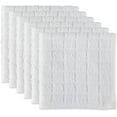 thumbnail image 1 of Basic Terry Collection Ensemble de Torchons à Carreaux Unis, 12x12, Blanc 6 Pcs, 1 of 7