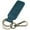 Blue, variant on Genuine Leather Car Keychain, Universal Key Fob Keychain, Leather Key Chain Holder for Men and Women, 2 Keyrings and Carabiner Clip, JC306-Brown