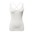 thumbnail image 4 of Tank Tops for Women Plus Size Women's Summer Fashion Solid Color Knitwear Lace V-Neck Tank Top on Clearance, 4 of 5