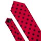 thumbnail image 5 of Corbata Barry.Wang de Seda Roja con Lunares 150 cm Juego, 5 of 9